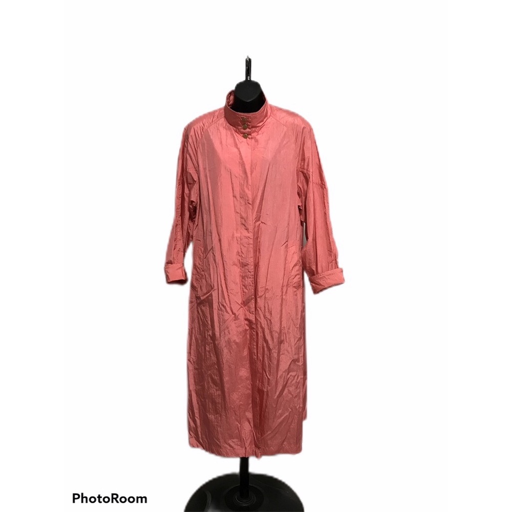 EUC 60’s Look Totes Bright Pink Rain/Wind Coat!